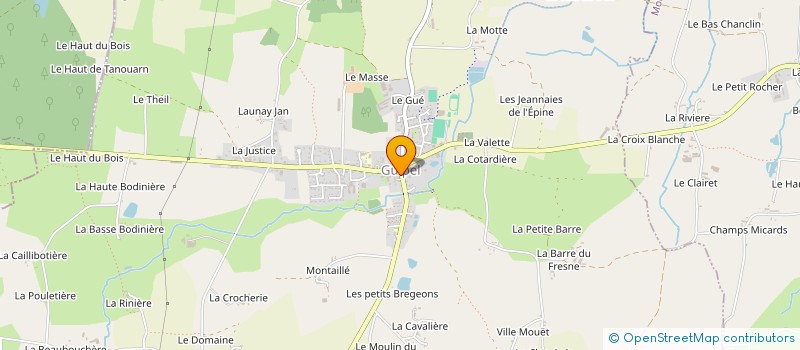 localisation de l'entreprise GS TRANSPORT  GUIPEL