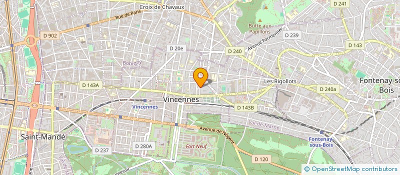localisation de l'entreprise GS2CI à VINCENNES
