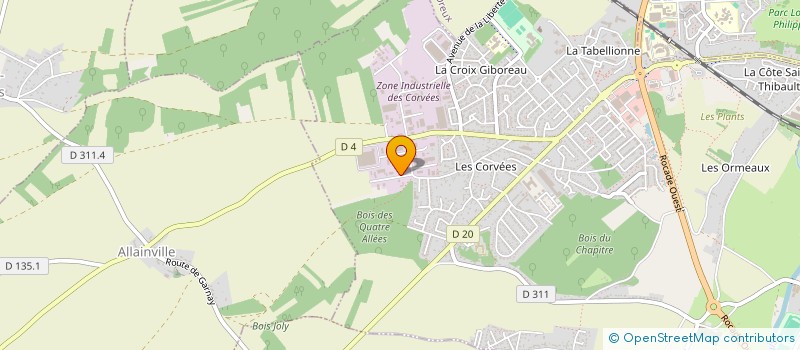localisation de l'entreprise GS2L IMMO à VERNOUILLET