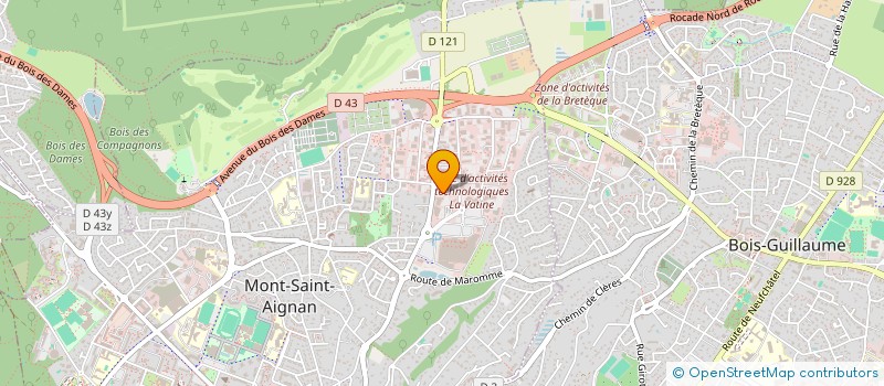 localisation de l'entreprise GSA 21  MONT-SAINT-AIGNAN