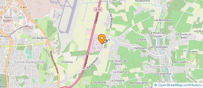 localisation de l'entreprise GSA 5 à ROCHECORBON