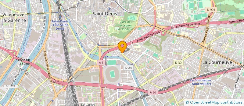 localisation de l'entreprise GSA à SAINT-DENIS