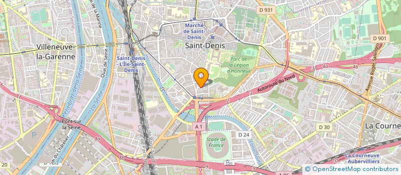 localisation de l'entreprise GSA GENERALE SERVICE ALIMENTATION à SAINT-DENIS