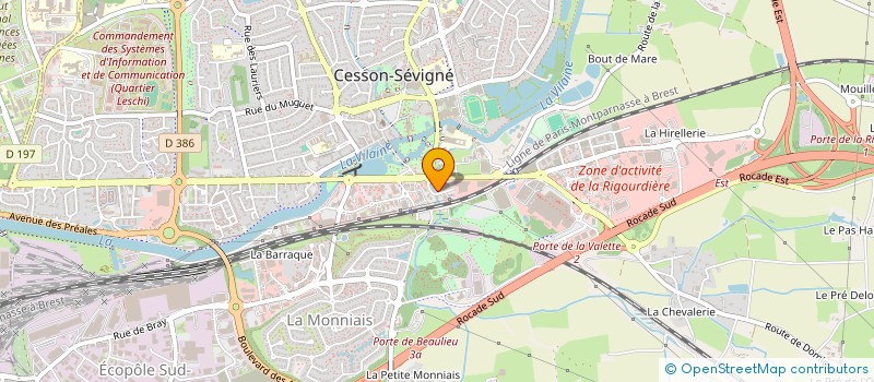localisation de l'entreprise GSA LOGIVAL à CESSON-SEVIGNE