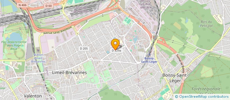 localisation de l'entreprise GSA-M à LIMEIL-BREVANNES