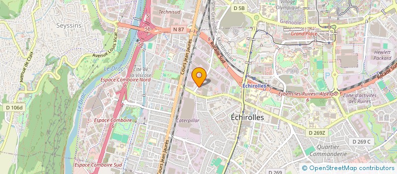 localisation de l'entreprise GSA PREMIUM AUTOMOBILES à ECHIROLLES