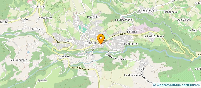 localisation de l'entreprise GSAD  PELUSSIN