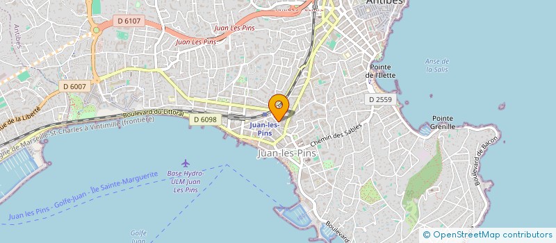 localisation de l'entreprise GSAE à ANTIBES