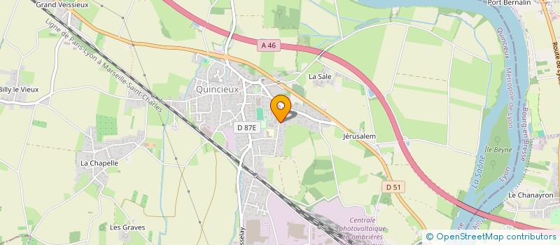 localisation de l'entreprise GSALIS CONSEIL à QUINCIEUX