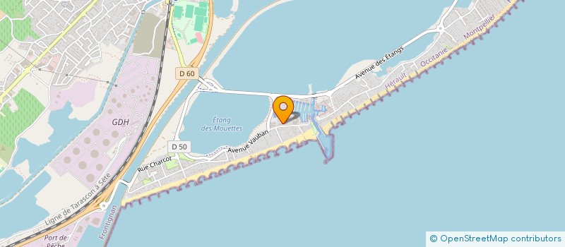 localisation de l'entreprise GSB à FRONTIGNAN