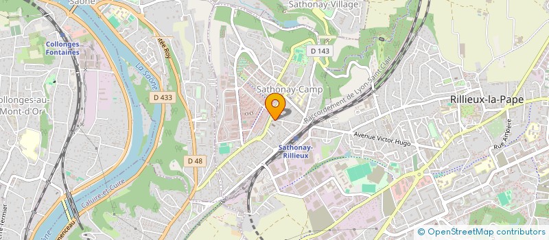 localisation de l'entreprise GSB  SATHONAY-CAMP