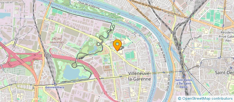 localisation de l'entreprise GSB  VILLENEUVE-LA-GARENNE