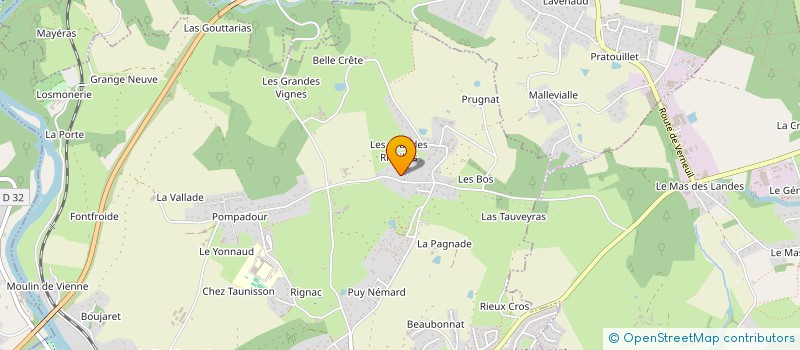 localisation de l'entreprise GSB à AIXE-SUR-VIENNE