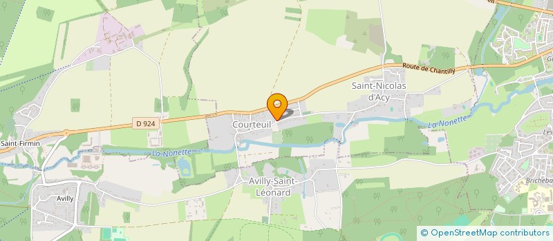 localisation de l'entreprise GSB HOLDING  COURTEUIL