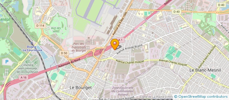 localisation de l'entreprise GSB PRO à LE BLANC MESNIL