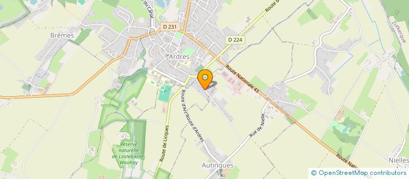 localisation de l'entreprise GSBF AMEDRO  LOUCHES