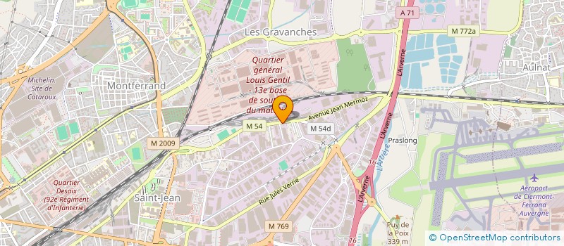 localisation de l'entreprise GSC  CLERMONT-FERRAND