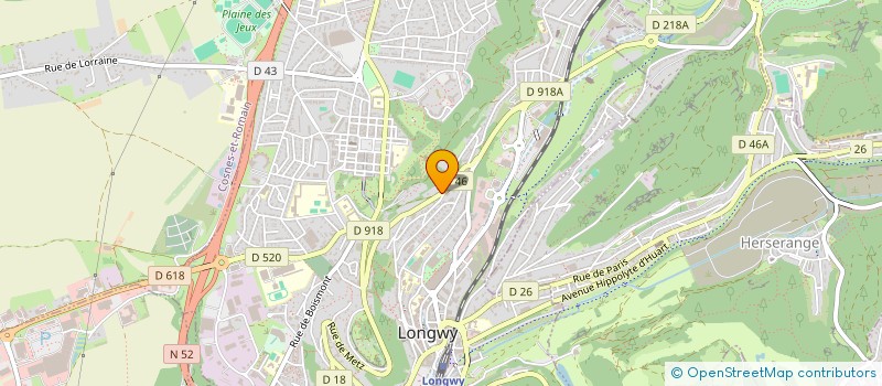 localisation de l'entreprise GSC IMMOBILIERE à LONGWY