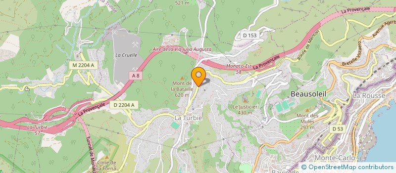 localisation de l'entreprise GSCE à LA TURBIE