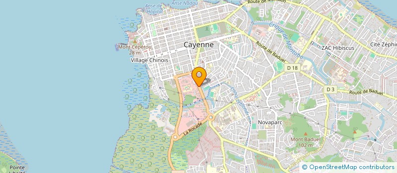 localisation de l'entreprise GSCS à CAYENNE