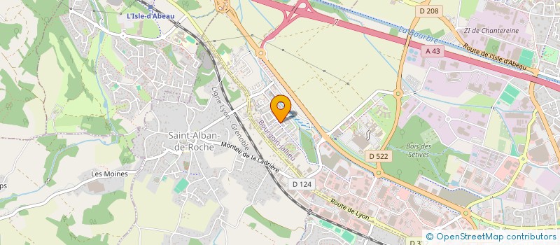 localisation de l'entreprise GSCSI à BOURGOIN-JALLIEU