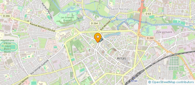 localisation de l'entreprise GSD 2 à ARRAS