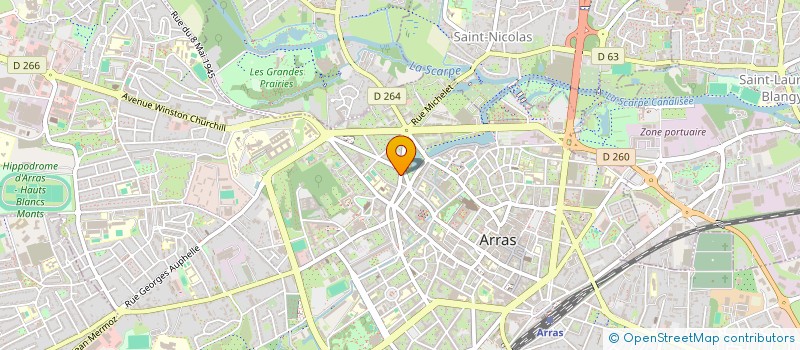 localisation de l'entreprise GSD 4 à ARRAS