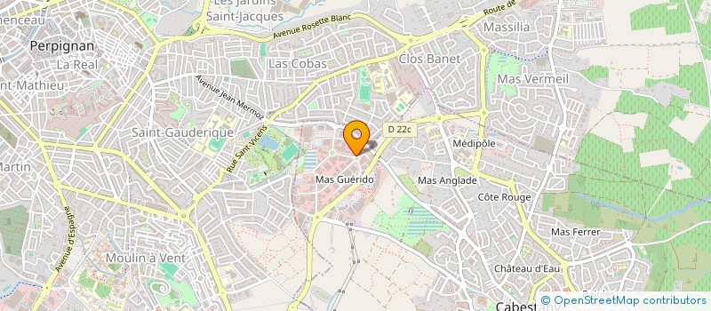 localisation de l'entreprise GSD  CABESTANY