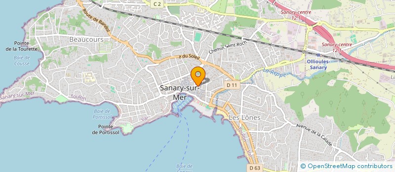 localisation de l'entreprise GSD à SANARY-SUR-MER