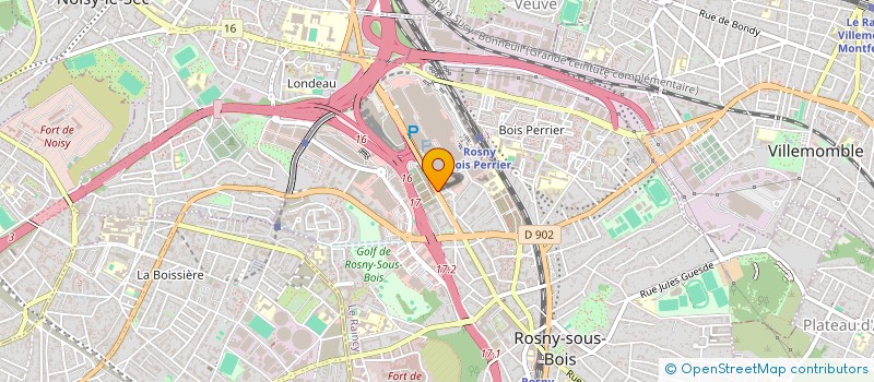 localisation de l'entreprise GSD à ROSNY-SOUS-BOIS