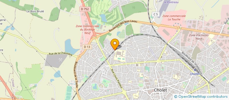localisation de l'entreprise GSD  CHOLET
