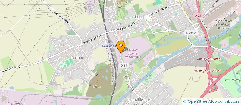 localisation de l'entreprise GSD à ROEULX