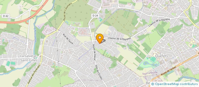 localisation de l'entreprise GSD  TOURNEFEUILLE