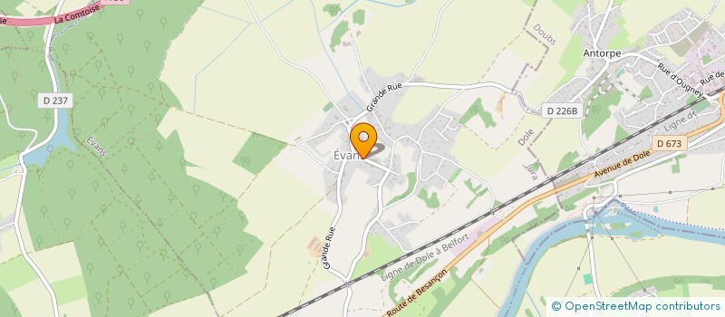 localisation de l'entreprise GSD ETUDES  EVANS