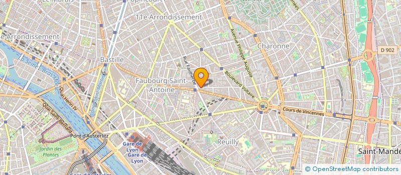 localisation de l'entreprise GSD MAXIAL à PARIS