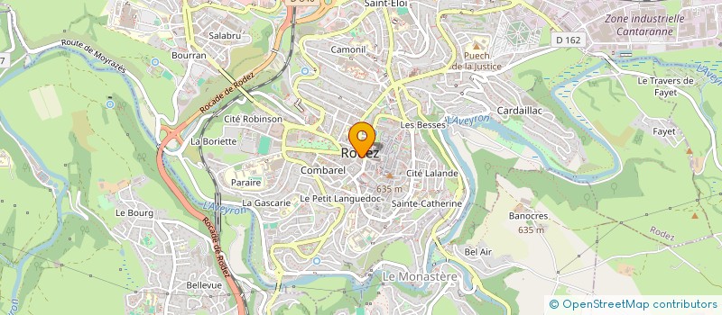 localisation de l'entreprise GSD OPTIQUE à RODEZ