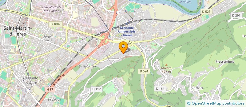 localisation de l'entreprise GSD ROHON  GIERES