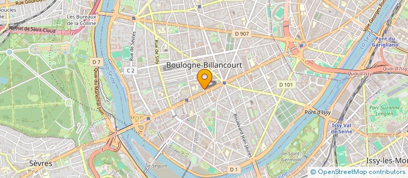 localisation de l'entreprise GSD SAGA NOISY à BOULOGNE-BILLANCOURT