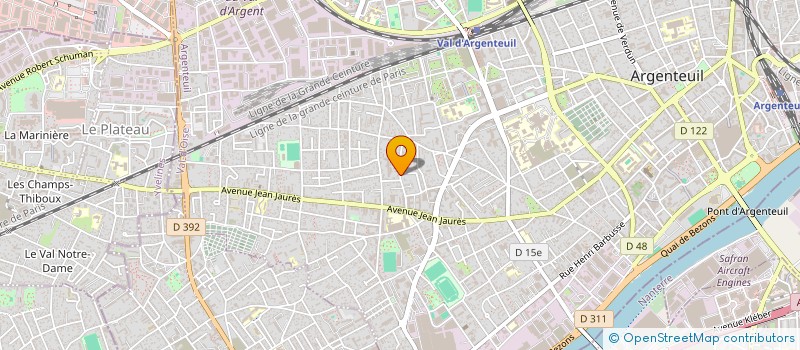 localisation de l'entreprise GSD TRANSPORTS  ARGENTEUIL