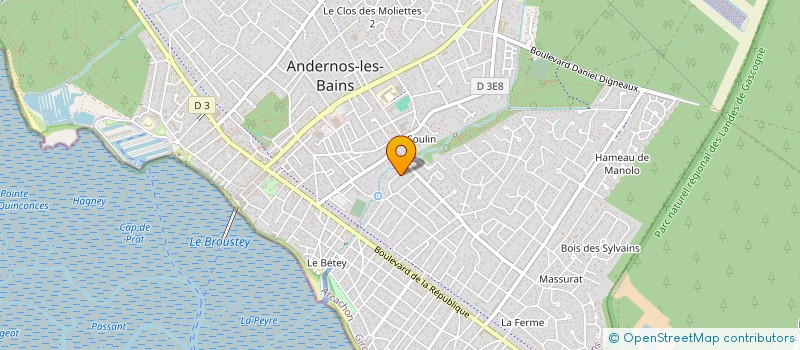 localisation de l'entreprise GSDC  ANDERNOS-LES-BAINS