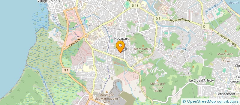 localisation de l'entreprise GSE  CAYENNE