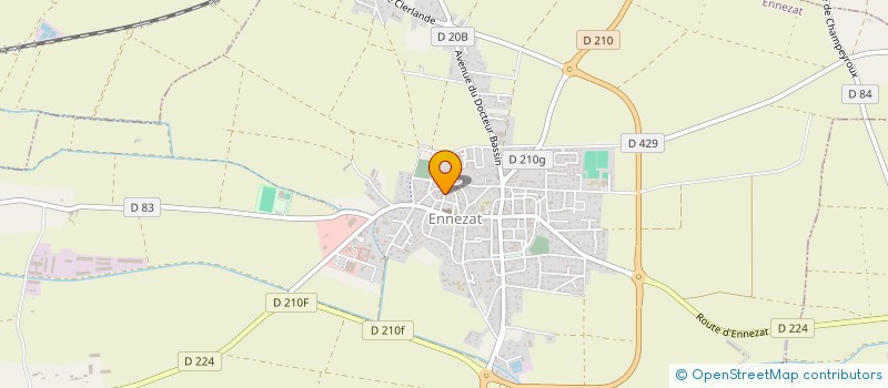 localisation de l'entreprise GSE IMMO  ENNEZAT