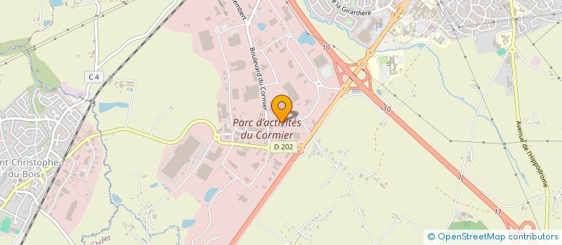 localisation de l'entreprise GSF AURIGA à CHOLET