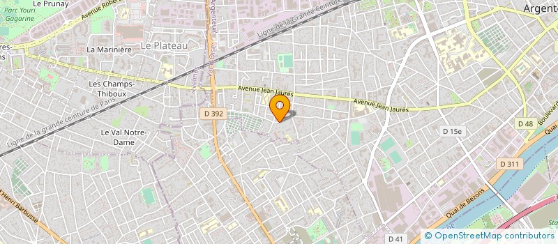 localisation de l'entreprise GSF BTP  ENNERY