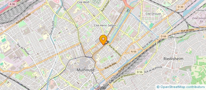 localisation de l'entreprise GSF CARRELAGE  MULHOUSE