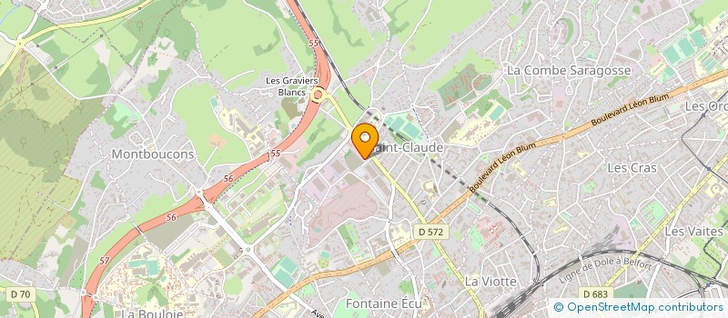 localisation de l'entreprise GSF MARKETING  BESANCON