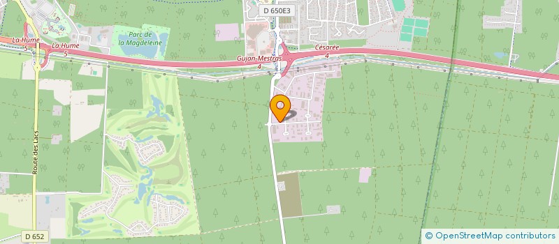 localisation de l'entreprise GSH  GUJAN-MESTRAS