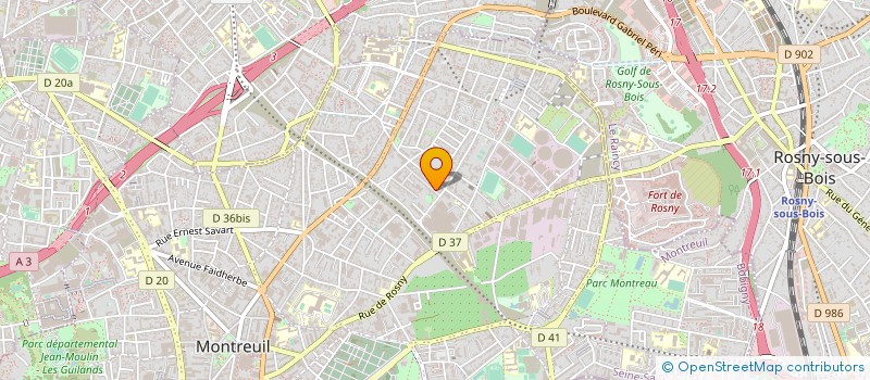 localisation de l'entreprise GSI à MONTREUIL