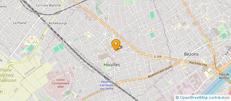 localisation de l'entreprise GSI à HOUILLES