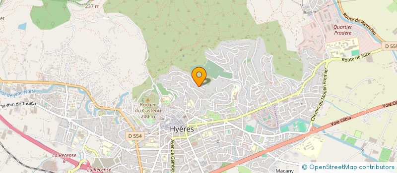 localisation de l'entreprise GSI - GRAFTLESS SOLUTIONS INSTITUTE  HYERES